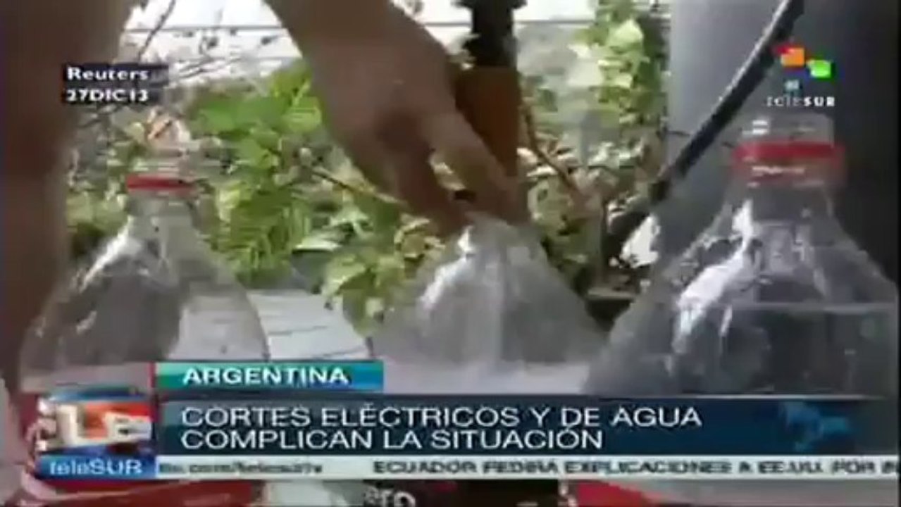 Cortes eléctricos y de agua complican ola de calor en Argentina