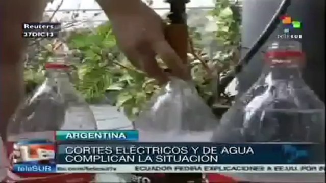 Cortes eléctricos y de agua complican ola de calor en Argentina