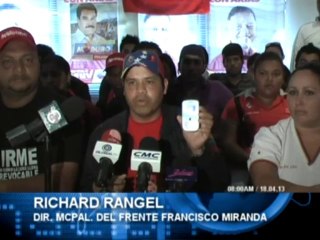 Juventud PSUV apoya a Nicolás Maduro 18.04.13