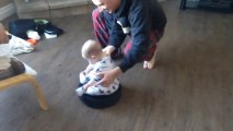 Baby Riding Dirty On A Roomba