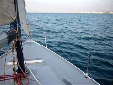 Kelt 550 sous les falaises du Tréport