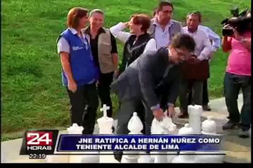 Hernán Núñez fue ratificado como teniente alcalde de Lima por el JNE