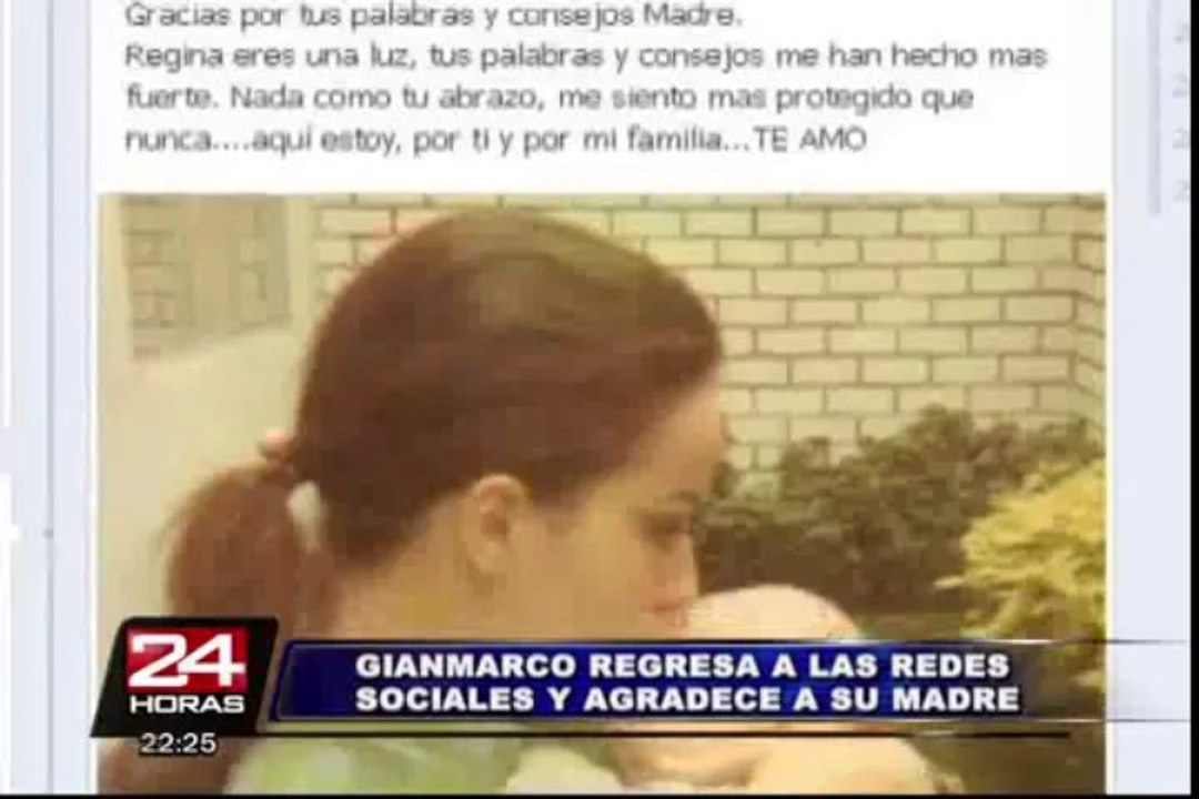 Gian Marco decidió volver al facebook y twitter...