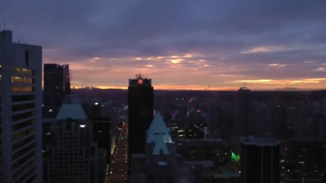 Downtown Vancouver, Canada On December 25, 2013