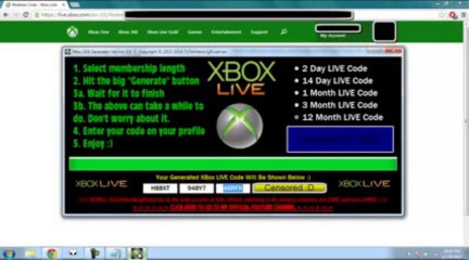 NO SURVEY] Xbox Live Code Generator With Proof It Works! Virus Scan In Description!