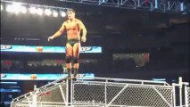 Cody Rhodes huge Moonsault from the top of a cage at MSG!!!