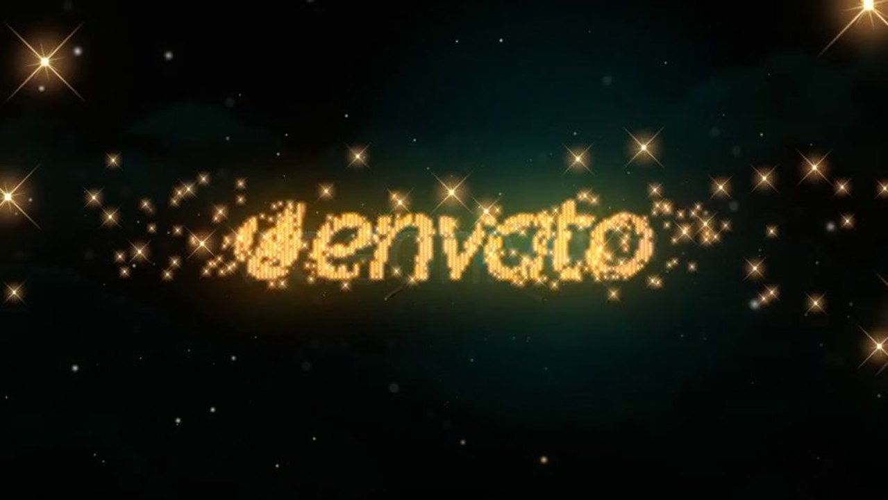Logo Text Intro - Glitters - After Effects Template