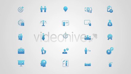 50 animated business icons - After Effects Template