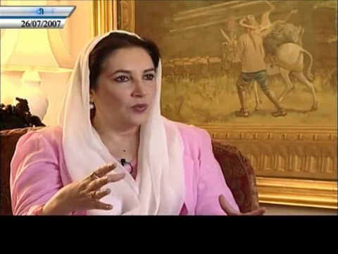 24 seven with Ayesha Tammy Haq Guest: - Mohtarma Benazir Bhutto (Shaheed) Exclusive Interview Part 01_002