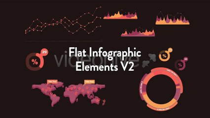 Flat Infographic Elements V2 - After Effects Template