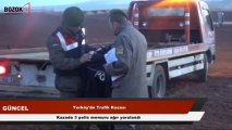 TRAFİK KAZASI 3 POLİS MEMURU AĞIR YARALANDI