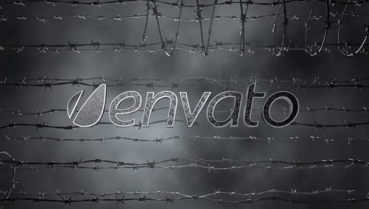 Barbed Wire Logo Reveal - After Effects Template