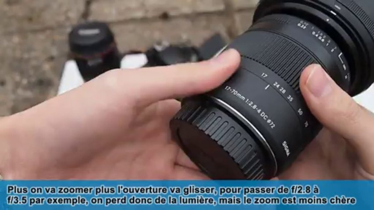 Objectifs : Zoom à Ouverture Glissante ou Constante