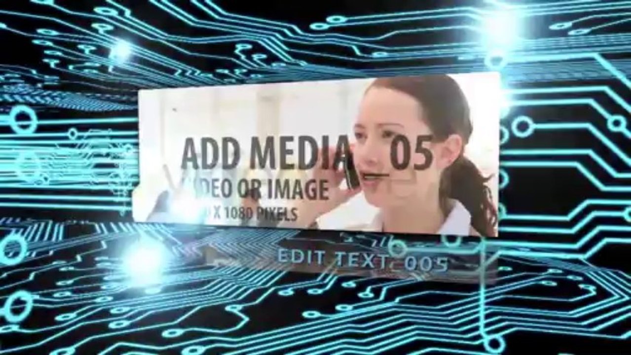 Virtual Circuit Flythrough - After Effects Template