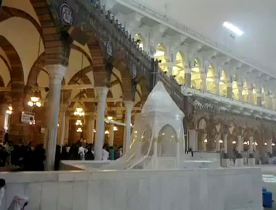 Rain in Masjid AL-Haram Makkah Saudia Arabia
