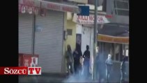Adana'da pkk gösterisine polis müdahalesi