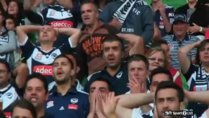 Connor Pain epic fail miss - Melborune Victory vs WS Wanderers 0-0