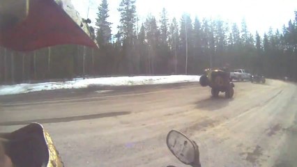Lots Of Quads Doing Big Wheelies