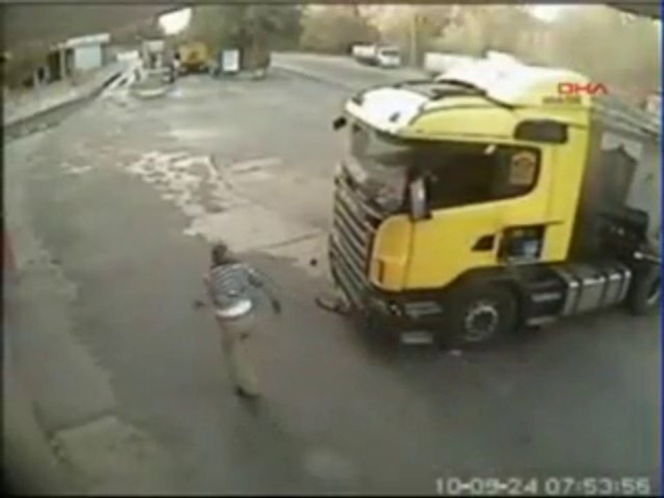 Scania echando al chófer