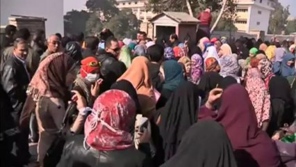 Islamist students have set fire to two buildings