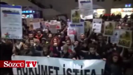 Mersin'de yolsuzluğa protesto