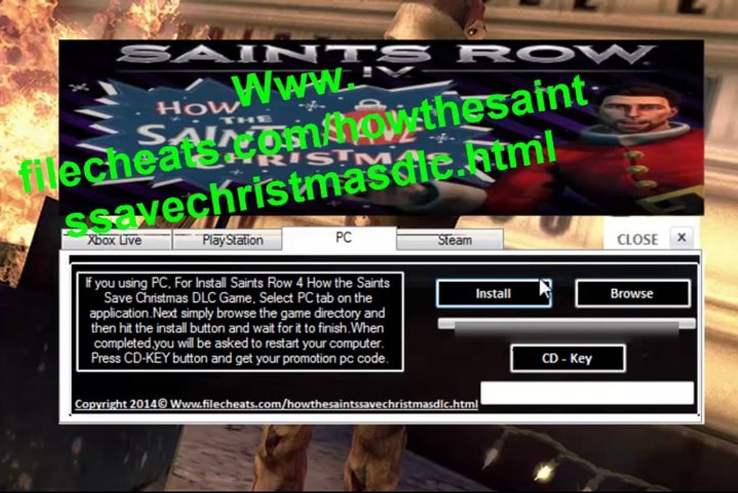 Saints Row IV How the Saints Save Christmas DLC PS3 Free Leaked