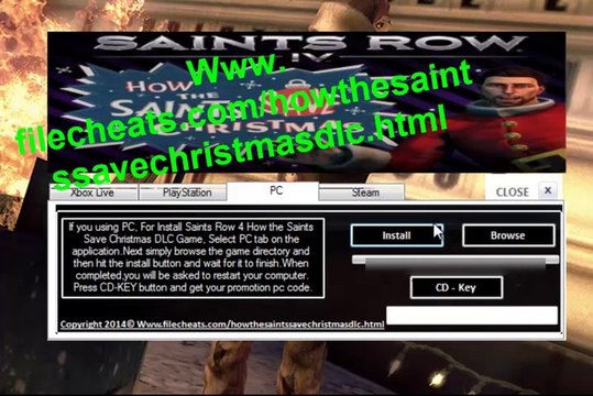 Saints Row IV Comment la Free Giveaway Saints Sauvegarder DLC de Noël