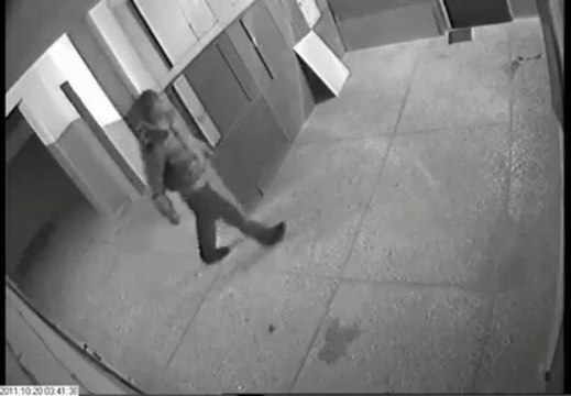 Break a door or break a leg? FAIL of a dumb guy!