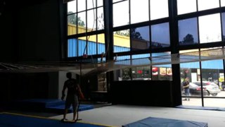 ORLANDO FLYING TRAPEZE  MY FIRST TIME  BACKFLIP