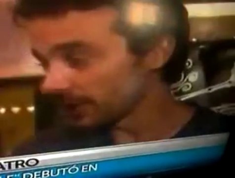 Pedro y elenco Mansión Imposible nota en TN (video grabado @FC_ThePiyuelos) - 28 de Diciembre
