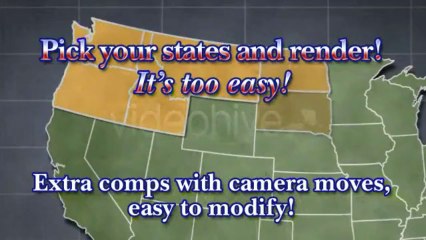 US Map State Highlighter - After Effects Template