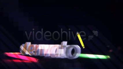 colorful falling lights - After Effects Template