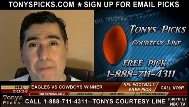 Dallas Cowboys vs. Philadelphia Eagles Pick Prediction NFL Pro Football Odds Preview 12-29-2013