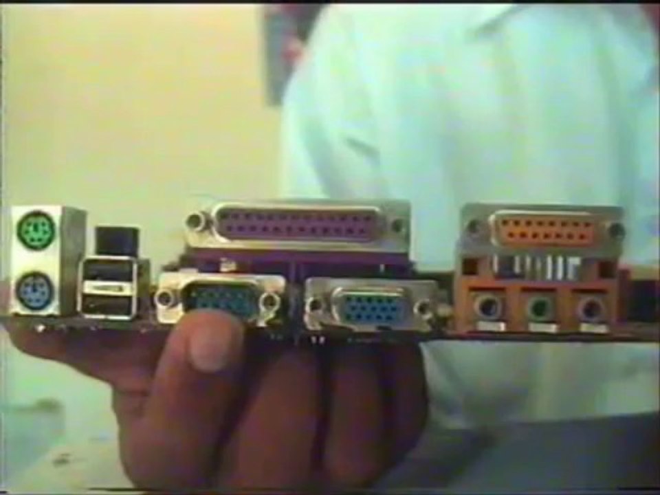 Computer Hardware Basic URDU Complete Course Lesson 3 back side of board serial port wmv
