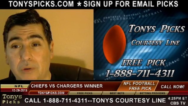 San Diego Chargers vs. Kansas City Chiefs Pick Prediction NFL Pro Football Odds Preview 12-29-2013