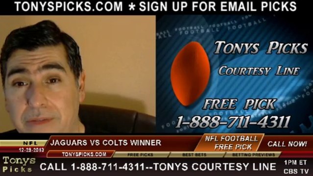 Indianapolis Colts vs. Jacksonville Jaguars Pick Prediction NFL Pro Football Odds Preview 12-29-2013