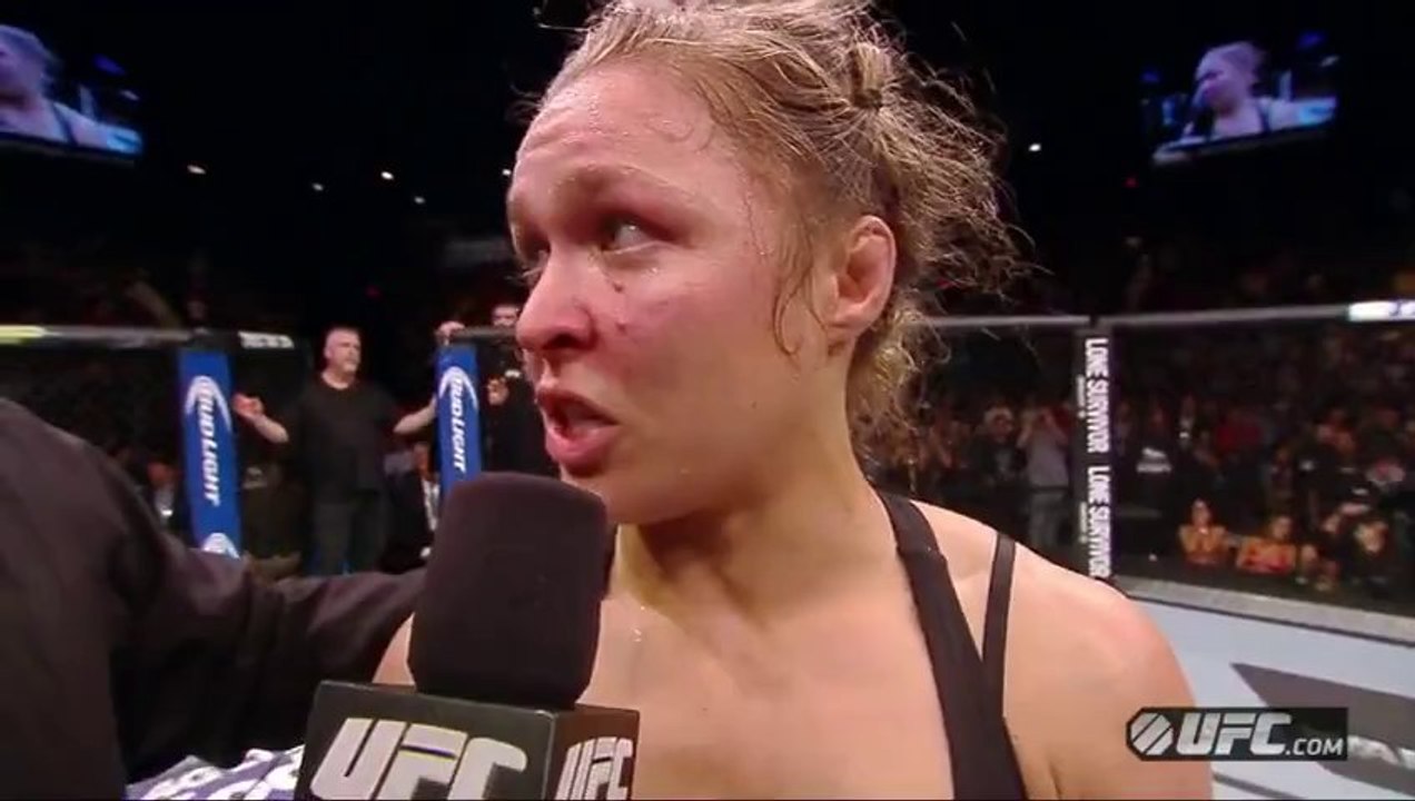 UFC 168: Ronda Rousey Post-Fight Interview