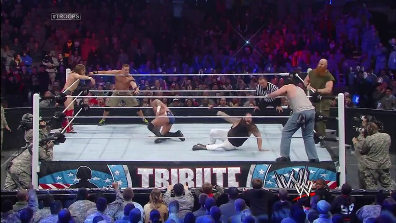 John Cena vs. The Wyatt Family - WWE Tribute to the Troops 2013