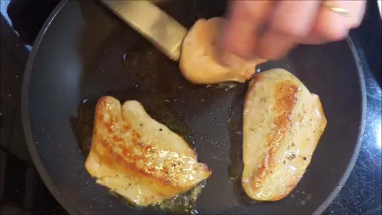 Escalopes de foie gras poêlées