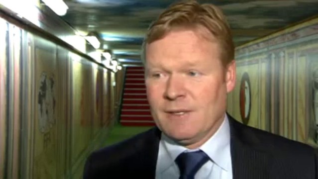 04-03-2012 Koeman vooraf aan Feyenoord - FC Groningen