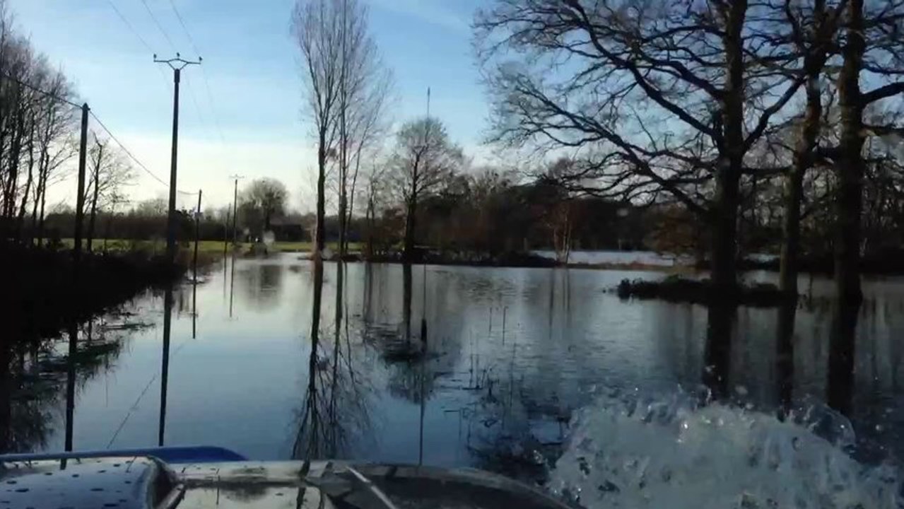 Inondation pour aller au garage PGR