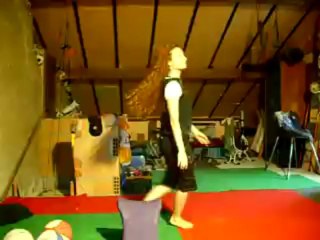 beautiful juggler girl