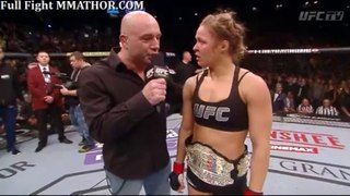 RONDA ROUSEY post fight interview