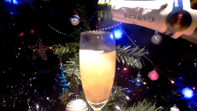 New Year Champagne 8 (Slow motion) - Free HD stock footage
