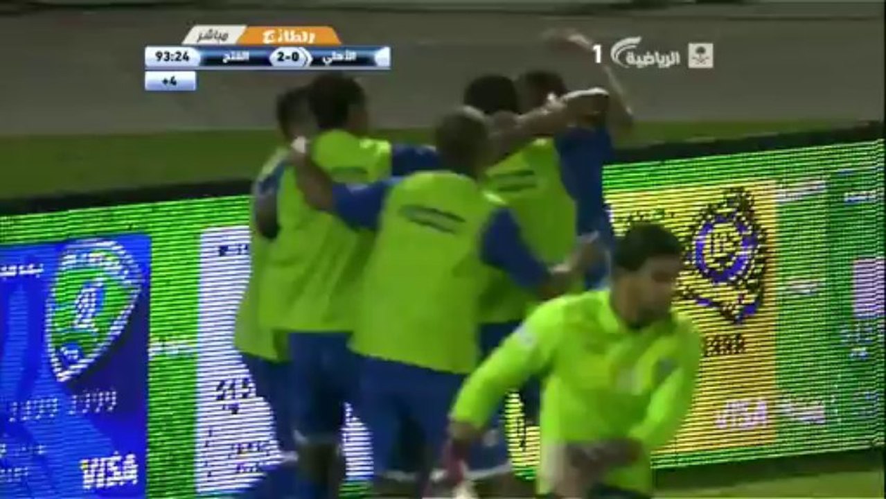 هدف الفتح الثاني من دوريس سالمو في الاهلي - الاهلي 0-2 الفتح - كأس ولي العهد دور الربع النهائي - 23/12/2013 HD