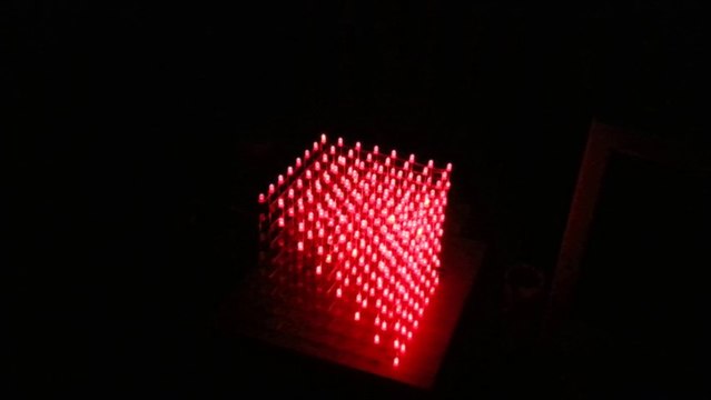 LED cube 8x8x8