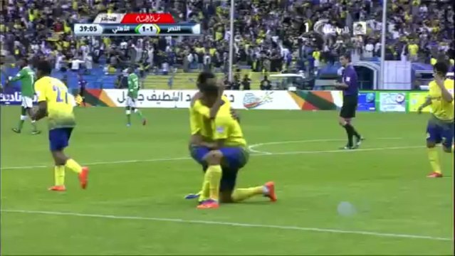 هدف النصر الاول من التون في الاهلي - الاهلي 1-3 النصر - دوري جميل 29/12/2013 HD