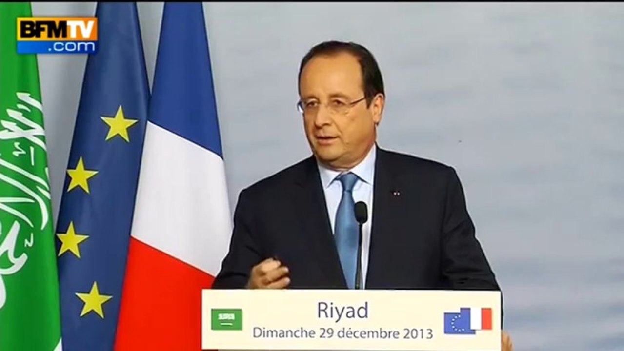 BFMtv 2013.12.29 pdt Hollande interrogé sur la 'quenelle'