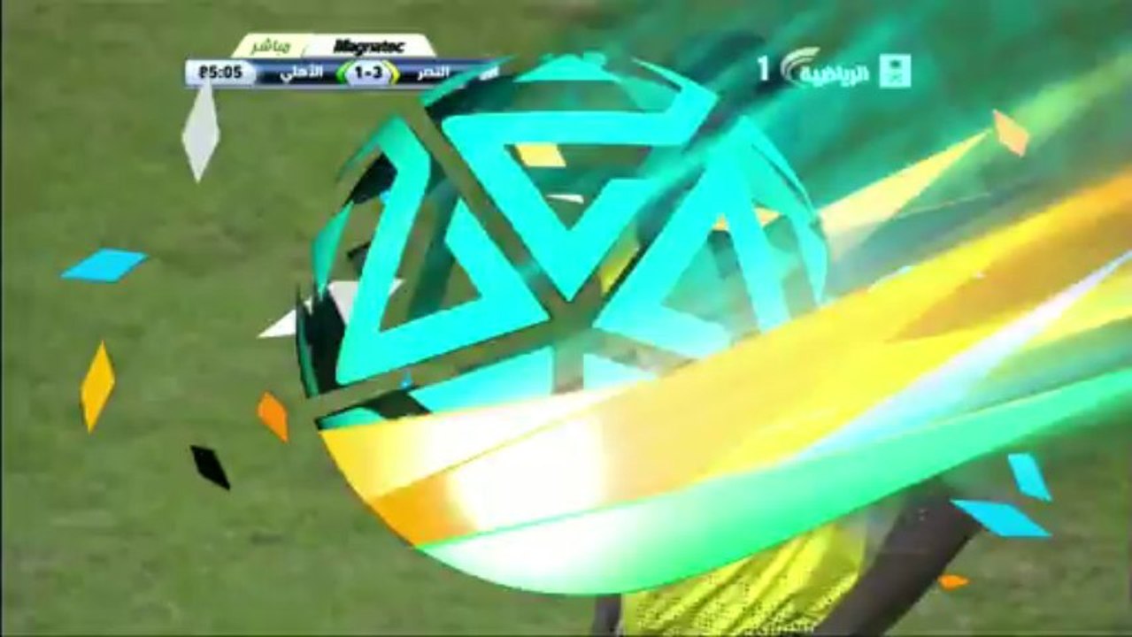 طرد غير مستحق لسلطان السوادي امام النصر - الاهلي 1-3 النصر - دوري جميل 29/12/2013 HD