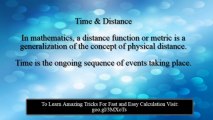 trick to solve Time and Distance related Questions Speedily